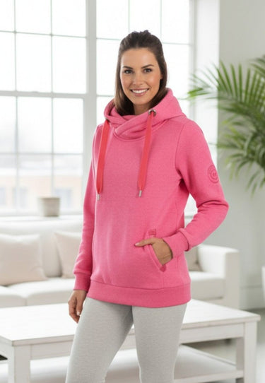 salzhaut - SÜNN Damen Hoodie Tailliert - adenauer & co - Anker - Basic - 50 - #farbe_Pink