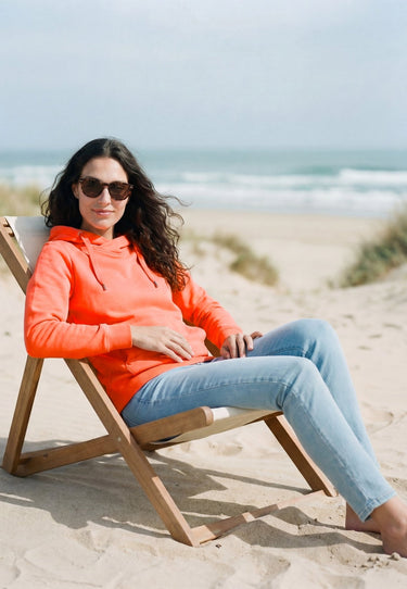 salzhaut - SÜNN Damen Tailliert - adenauer & co - Anker - Basic - 108 - farbe_Fiery Coral