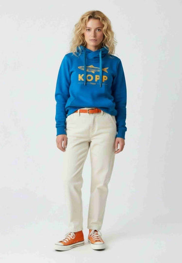 Salzhaut - SÜNN - FISCHKOPP Damen normale Passform - Frontprint - Hoodie - kapuzenpullover damen - 1 - #farbe_fjord