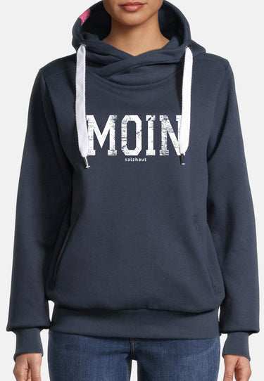 Salzhaut - SÜNN - MOIN Damen Tailliert - baumwollpullover - frauen sweatjacke - freizeitpullover - 40 - #farbe_navy