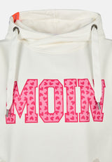 salzhaut - Damen Hoodie SÜNN - MOIN Herzen Tailliert - adenauer & co - Anker - Basic - 39 - #farbe_Offwhite-Blossom