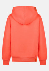 salzhaut - Damen Hoodie SÜNN - MOIN Herzen Tailliert - adenauer & co - Anker - Basic - 48 - #farbe_Fiery Coral-Ocean Blue