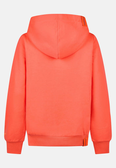 salzhaut - SÜNN - MOIN Herzen Damen Hoodie Tailliert - adenauer & co - Anker - Basic - 39 - #farbe_Fiery Coral-Ocean Blue