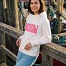 salzhaut - SÜNN - MOIN Herzen Damen Hoodie Tailliert - adenauer & co - Anker - Basic - 25 - #farbe_Offwhite-Blossom