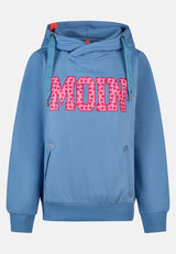 salzhaut - Damen Hoodie SÜNN - MOIN Herzen Tailliert - adenauer & co - Anker - Basic - 10 - #farbe_Ice Blue-Blossom