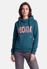 salzhaut - SÜNN - MOIN Leo Damen Hoodie Tailliert - adenauer & co - Anker - Basic - 43 - #farbe_Dragonfly-Pink