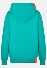 salzhaut - SÜNN - MOIN Leo Damen Hoodie Tailliert - adenauer & co - Anker - Basic - 16 - #farbe_Lagoon-Yellow