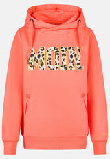 salzhaut - SÜNN - MOIN Leo Damen Hoodie Tailliert - adenauer & co - Anker - Basic - 18 - #farbe_Fiery Coral-Yellow