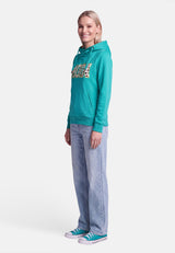 salzhaut - SÜNN - MOIN Leo Damen Hoodie Tailliert - adenauer & co - Anker - Basic - 12 - #farbe_Lagoon-Yellow