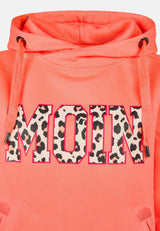 salzhaut - SÜNN - MOIN Leo Damen Hoodie Tailliert - adenauer & co - Anker - Basic - 31 - #farbe_Fiery Coral-Pink