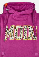 salzhaut - SÜNN - MOIN Leo Damen Hoodie Tailliert - adenauer & co - Anker - Basic - 7 - #farbe_Plum-Yellow