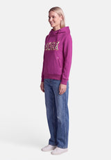 salzhaut - SÜNN - MOIN Leo Damen Hoodie Tailliert - adenauer & co - Anker - Basic - 36 - #farbe_Plum-Pink