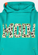 salzhaut - SÜNN - MOIN Leo Damen Hoodie Tailliert - adenauer & co - Anker - Basic - 15 - #farbe_Lagoon-Yellow