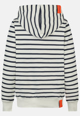 salzhaut - Damen Hoodie SÜNN RINGEL - MOIN Leo Tailliert - adenauer & co - Anker - Basic - 8 - #farbe_Navy-Offwhite-Pink