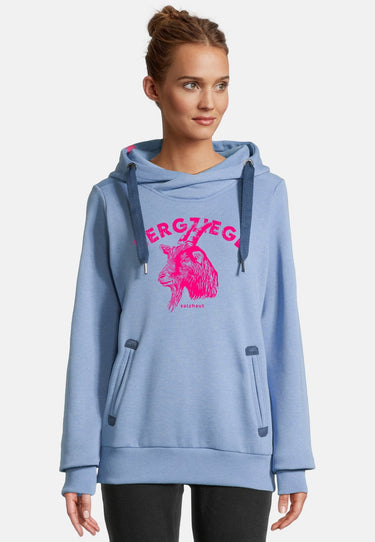 salzhaut - SÜNN - BERGZIEGE Damen Tailliert - Frontprint - Hamburg - Kapuzenpulli - 1 - #farbe_ice-blue