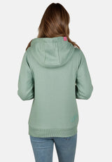 salzhaut - Damen Hoodie SÜNN Tailliert - adenauer & co - Anker - Basic - 65 - #farbe_Salbei