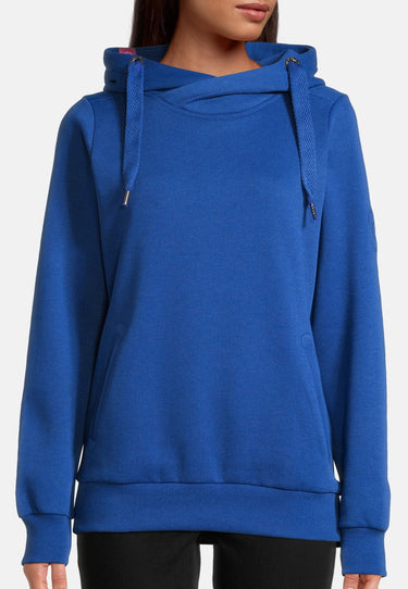 salzhaut - SÜNN Damen Tailliert - Hamburg - Hoodie - Kapuzenpulli - 95 - #farbe_ultramarine