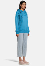salzhaut - Damen Hoodie SÜNN Tailliert - adenauer & co - Anker - Basic - 112 - #farbe_Fjord