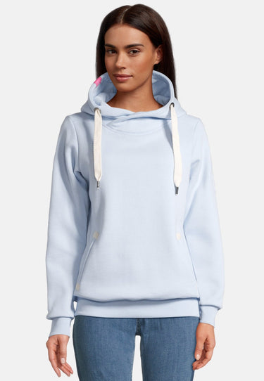 salzhaut - SÜNN Damen Tailliert - Hamburg - Hoodie - Kapuzenpulli - 78 - #farbe_light-blue