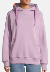 salzhaut - Damen Hoodie SÜNN Tailliert - adenauer & co - Anker - Basic - 46 - #farbe_Flieder