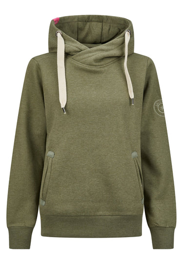 salzhaut - SÜNN Damen Tailliert - Hamburg - Hoodie - Kapuzenpulli - 59 - #farbe_seagrass