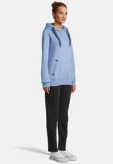 salzhaut - SÜNN HOODIE Damen Hoodie Relaxed-Fit - adenauer & co - Anker - Basic - 22 - #farbe_Ice Blue