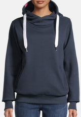 salzhaut - SÜNN HOODIE Damen Hoodie Relaxed-Fit - adenauer & co - Anker - Basic - 25 - #farbe_Navy