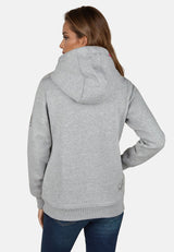 salzhaut - SÜNN HOODIE Damen Hoodie Relaxed-Fit - adenauer & co - Anker - Basic - 31 - #farbe_Grey Melange