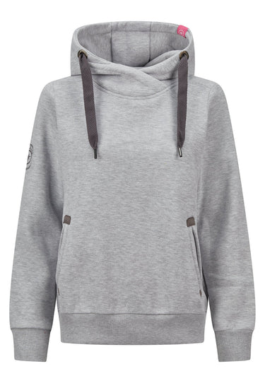 salzhaut - SÜNN HOODIE Damen Relaxed-Fit - Eingriffstaschen - Hoodie - Sweat - 30 - #farbe_grey-melange