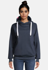 salzhaut - SÜNN HOODIE Damen Hoodie Relaxed-Fit - adenauer & co - Anker - Basic - 23 - #farbe_Navy