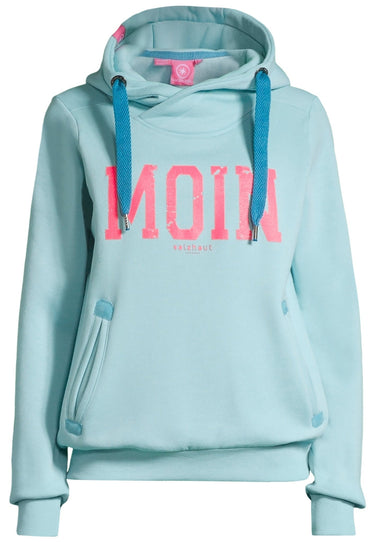 salzhaut - SÜNN - MOIN Damen Tailliert - Damen - Frontprint - Hoodie - 7 - #farbe_aqua