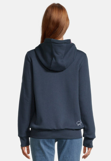 salzhaut - SÜNN - MOIN Damen Tailliert - Damen - Frontprint - Hoodie - 14 - #farbe_navy