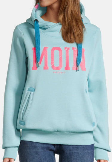 salzhaut - SÜNN - MOIN Damen Tailliert - Damen - Frontprint - Hoodie - 8 - #farbe_aqua