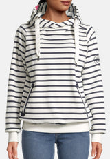 Salzhaut - SÜNN - RINGEL Damen Tailliert - Hamburg - Hoodie - Kapuze - 3 - #farbe_navy-offwhite