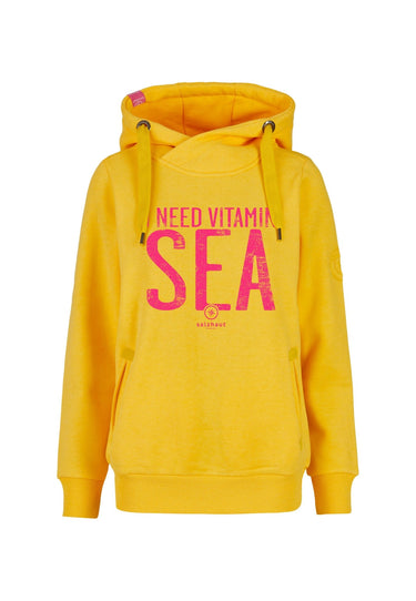 salzhaut - SÜNN - VITAMIN SEA Damen Leicht tailliert - Frontprint - Hamburg - Hoodie - 2 - #farbe_sun