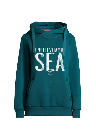salzhaut - SÜNN - VITAMIN SEA Damen Leicht tailliert - Frontprint - Hamburg - Hoodie - 13 - #farbe_dragonfly