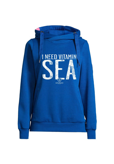 salzhaut - SÜNN - VITAMIN SEA Damen Leicht tailliert - Frontprint - Hamburg - Hoodie - 16 - #farbe_ultramarine