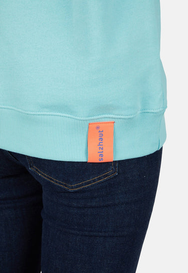 salzhaut - TAGEL Damen Relaxed-Fit - Damen - kuschelig - Longsleeve - 18 - #farbe_aqua