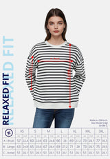 salzhaut - TAIER Damen Pullover Relaxed-Fit - adenauer & co - Anker - Basic - 7 - #farbe_Navy-Offwhite