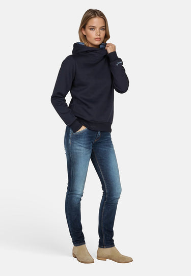 salzhaut - TALKEN Damen Relaxed-Fit - Hoodie - Kapuzenpullover - Langarmshirt - 23 - #farbe_navy