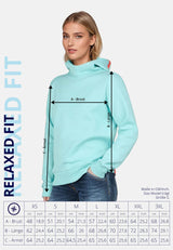 Salzhaut - TALKEN Damen Relaxed-Fit - Hoodie - Kapuzenpullover - Langarmshirt - 11 - #farbe_aqua