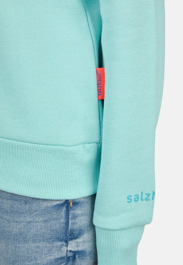 salzhaut - TALKEN Damen Relaxed-Fit - Hoodie - Kapuzenpullover - Langarmshirt - 12 - #farbe_aqua