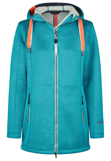 salzhaut - TÄRGERN Damen Relaxed-Fit - Fleece - Jacke - Mantel - 8 - #farbe_scuba-blue