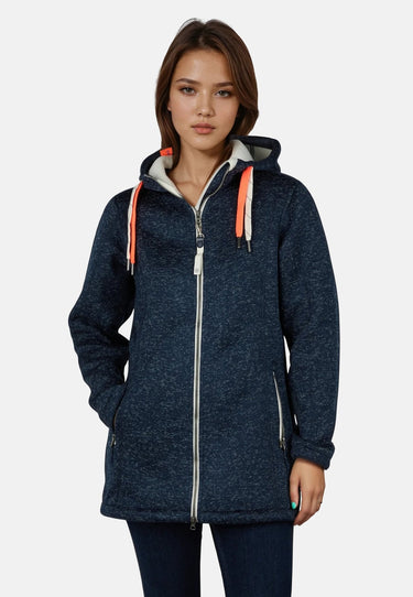 salzhaut - TÄRGERN Damen Relaxed-Fit - Fleece - Jacke - Mantel - 3 - #farbe_navy