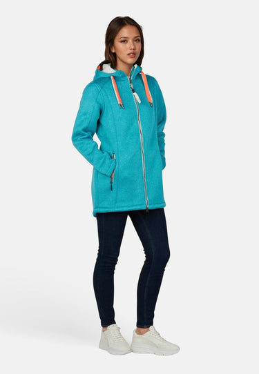 salzhaut - TÄRGERN Damen Relaxed-Fit - Fleece - Jacke - Mantel - 11 - #farbe_scuba-blue