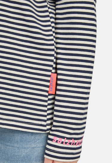 salzhaut - TEGE Damen Relaxed - Fit - Damen - Hoodie - Kapuze - 6 - #farbe_navy-offwhite