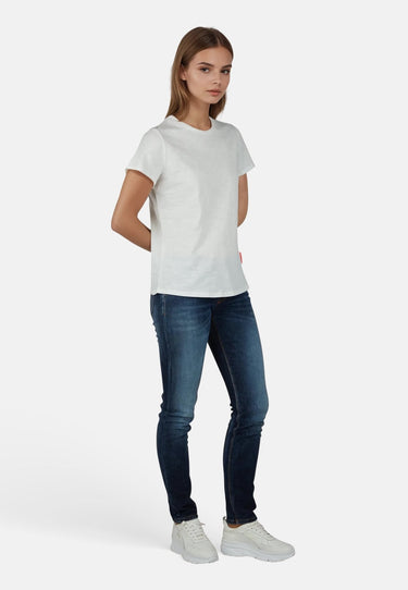 Salzhaut - TELGEN - UNI Damen Relaxed-Fit - Backprint - Basic Casual - Cotton Flamé - 5 - #farbe_offwhite