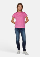 Salzhaut - TELGEN - UNI Damen Relaxed-Fit - Backprint - Basic Casual - Cotton Flamé - 6 - #farbe_blossom