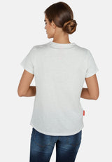 Salzhaut - TELGEN - UNI Damen Relaxed-Fit - Backprint - Basic Casual - Cotton Flamé - 4 - #farbe_offwhite