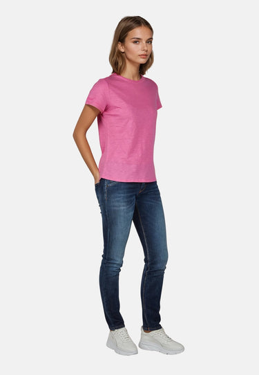 Salzhaut - TELGEN - UNI Damen Relaxed-Fit - Backprint - Basic Casual - Cotton Flamé - 9 - #farbe_blossom